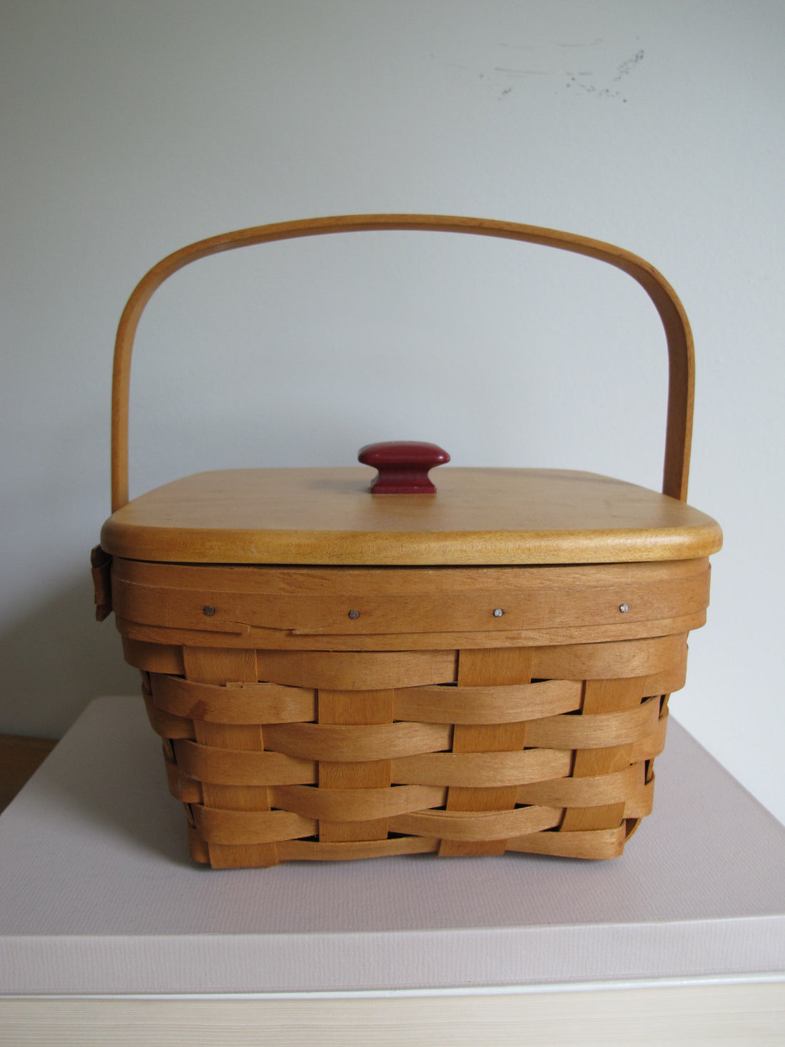 Longaberger Basket with Lid Vintage
