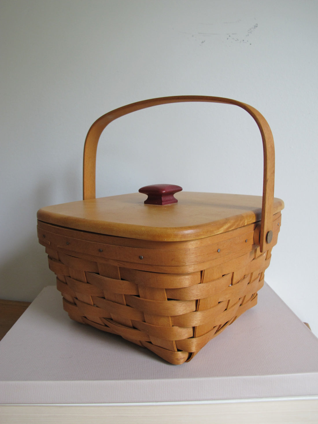 Longaberger Basket with Lid Vintage