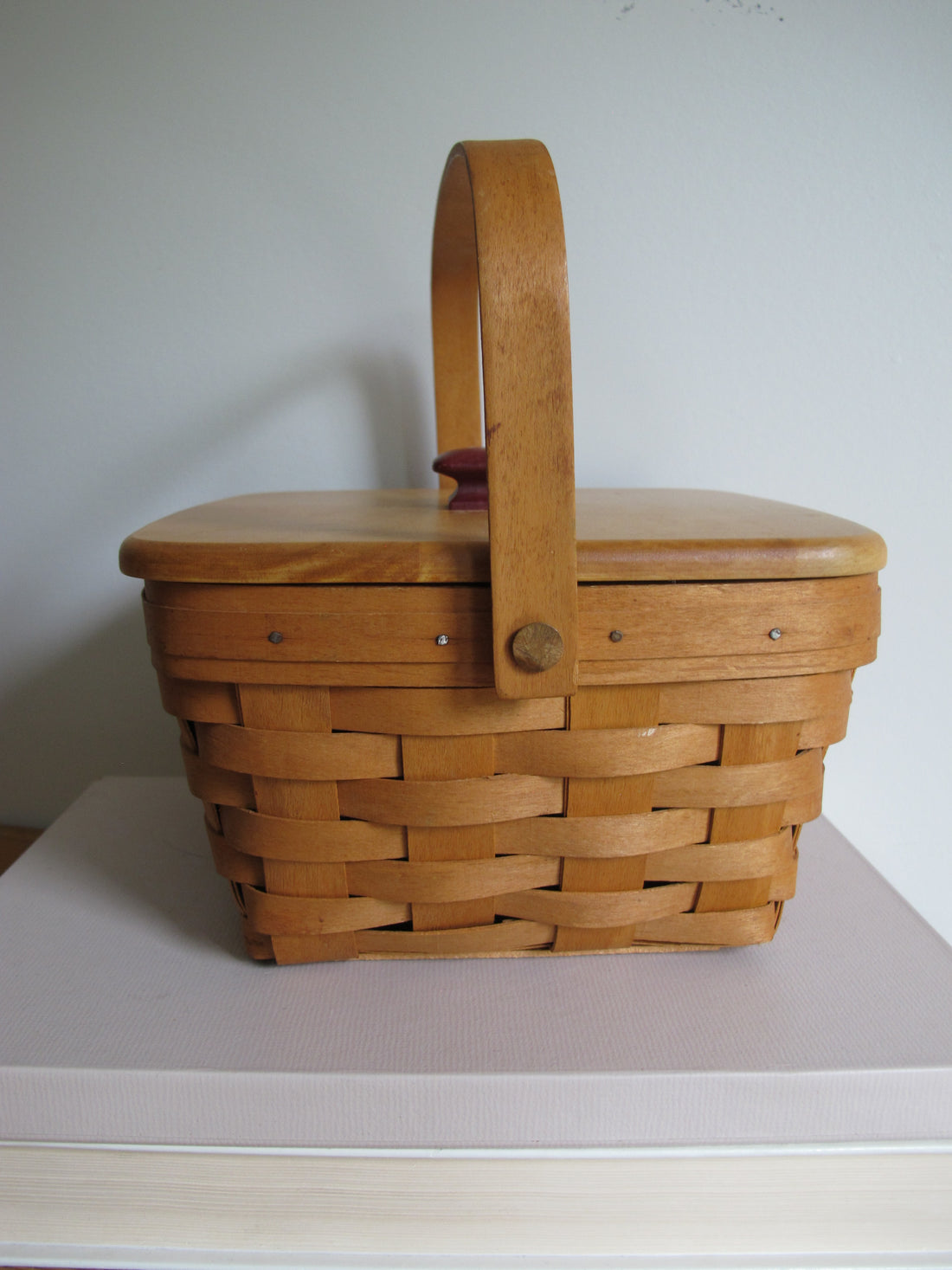 Longaberger Basket with Lid Vintage