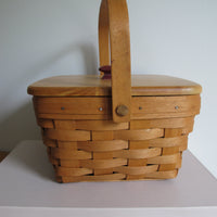 Longaberger Basket with Lid Vintage