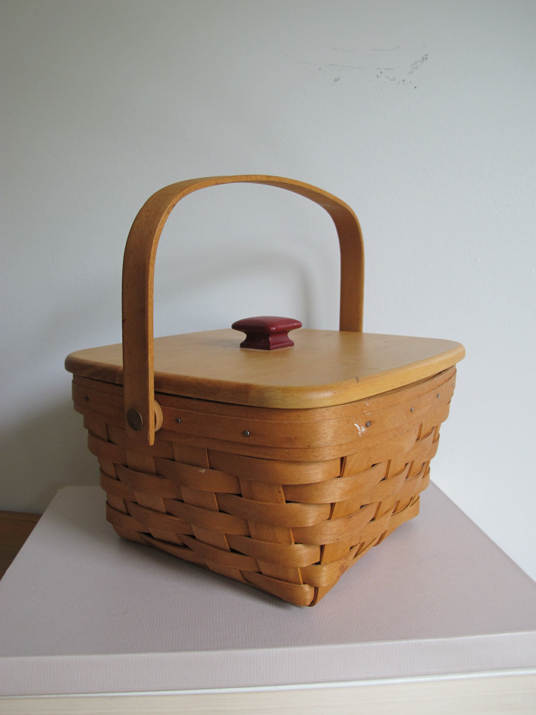 Longaberger Basket with Lid Vintage