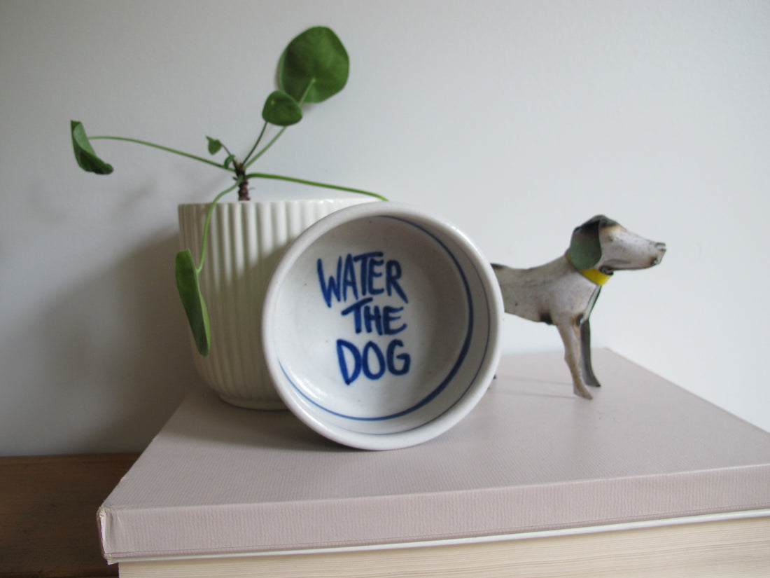 Michael & Linda Soeby Studio Pottery Dog Bowl