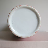 Vase Chinese Persimmon Vintage Chinoiserie Porcelain Bird Art - Not Signed or Stamped