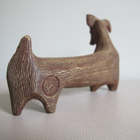 Jonathan Adler Glass Menagerie Dachshund Sculpture Figure Pottery