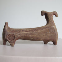 Jonathan Adler Glass Menagerie Dachshund Sculpture Figure Pottery