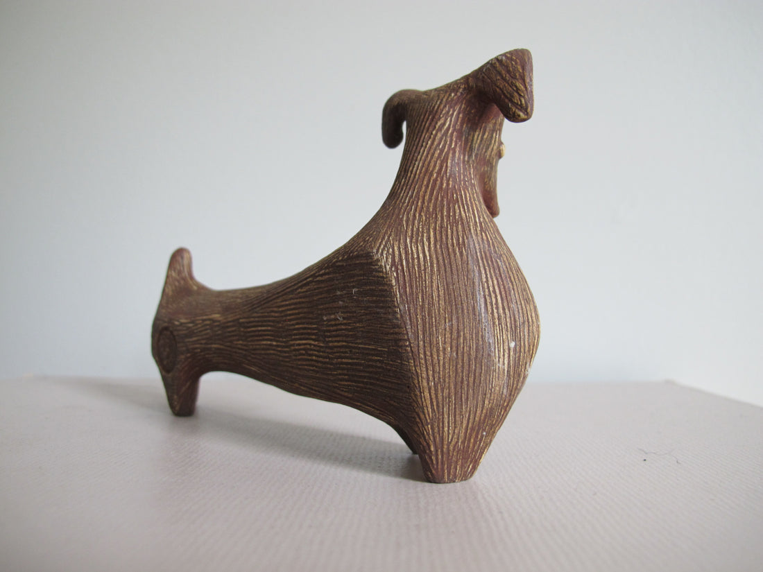 Jonathan Adler Glass Menagerie Dachshund Sculpture Figure Pottery