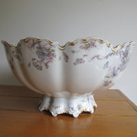 Antique Haviland France Hand-Painted Porcelain Bowl 
