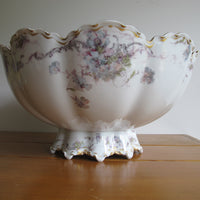 Antique Haviland France Hand-Painted Porcelain Bowl 