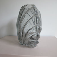 Vintage Glass Shell Vase