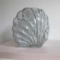 Vintage Glass Shell Vase