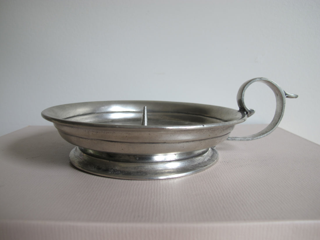 Pewter Arte Italica Marinoni Candle Holder Vintage Large