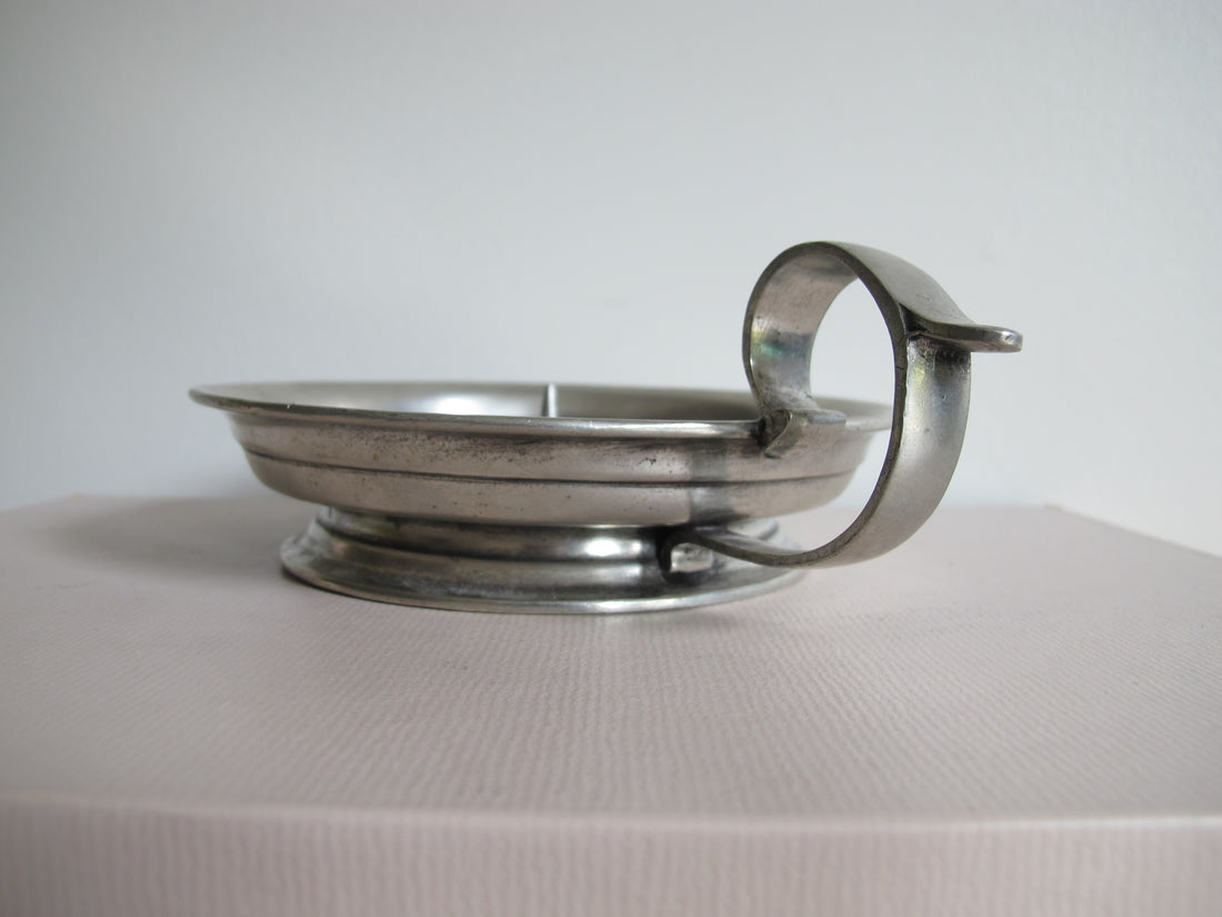 Pewter Arte Italica Marinoni Candle Holder Vintage Large

