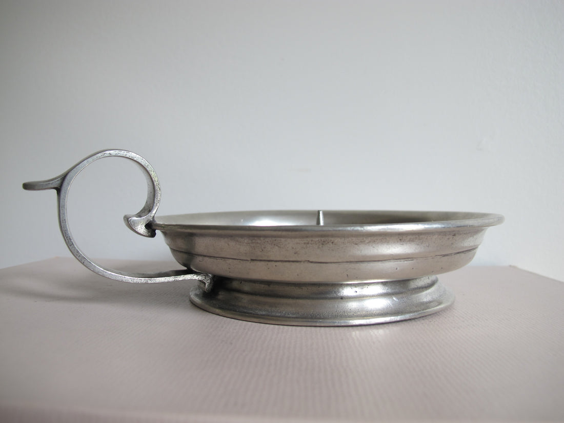 Pewter Arte Italica Marinoni Candle Holder Vintage Large