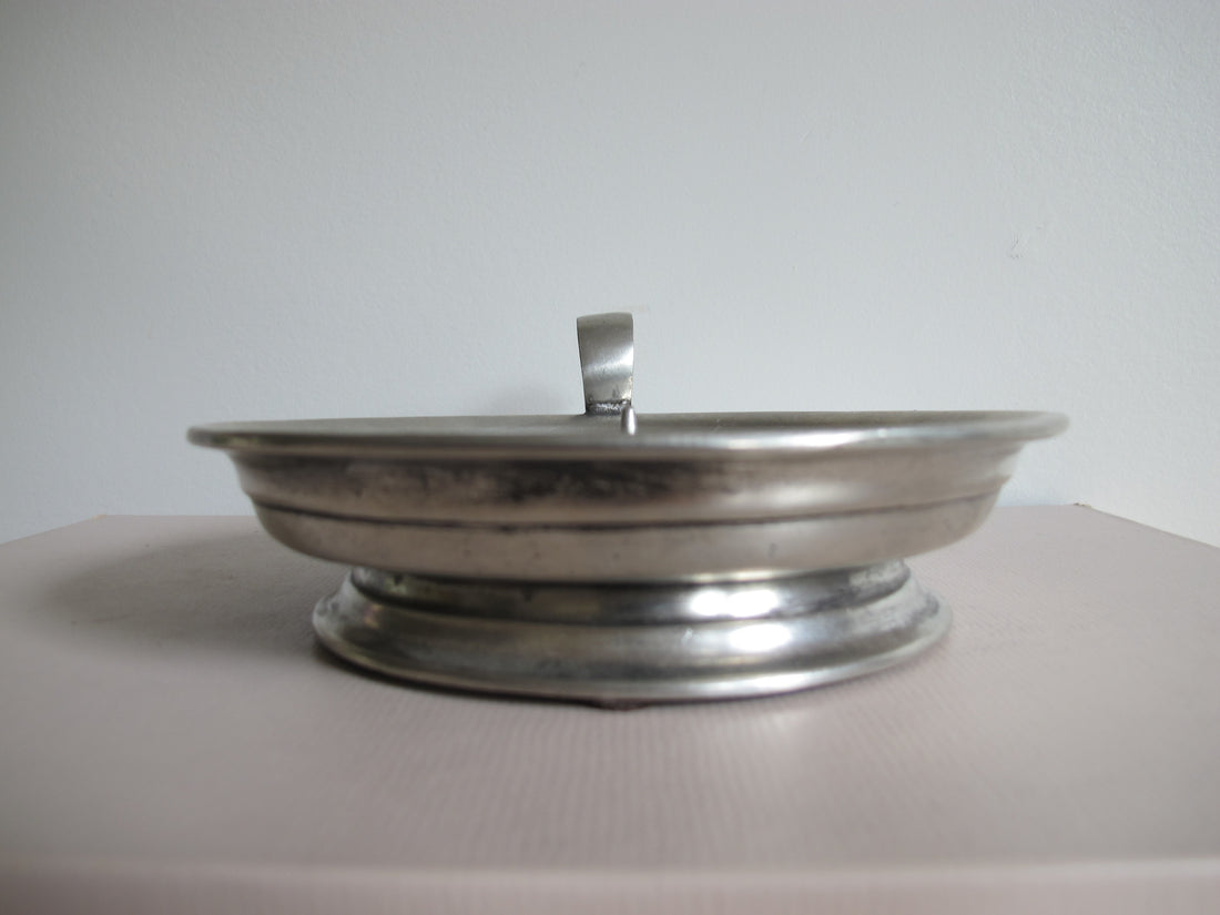 Pewter Arte Italica Marinoni Candle Holder Vintage Large