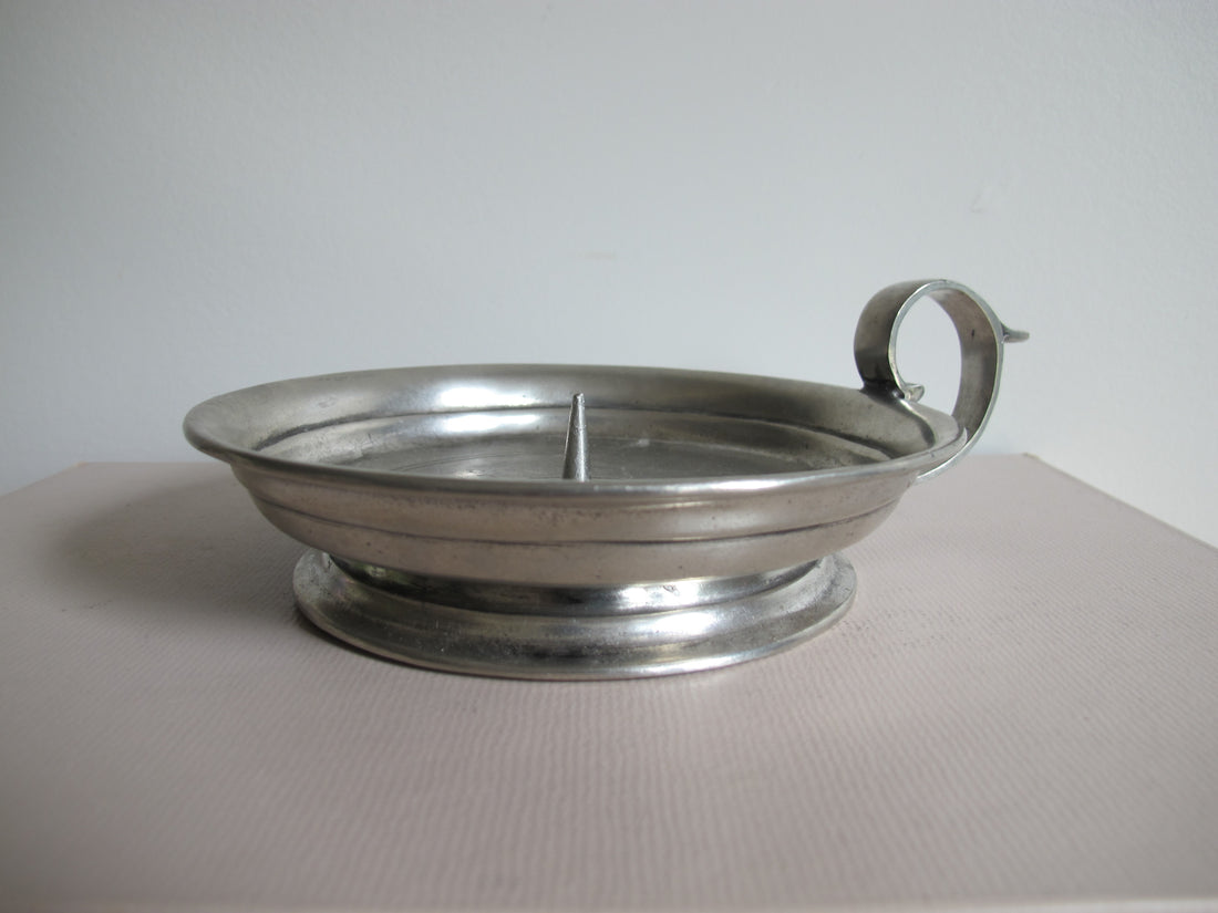 Pewter Arte Italica Marinoni Candle Holder Vintage Large
