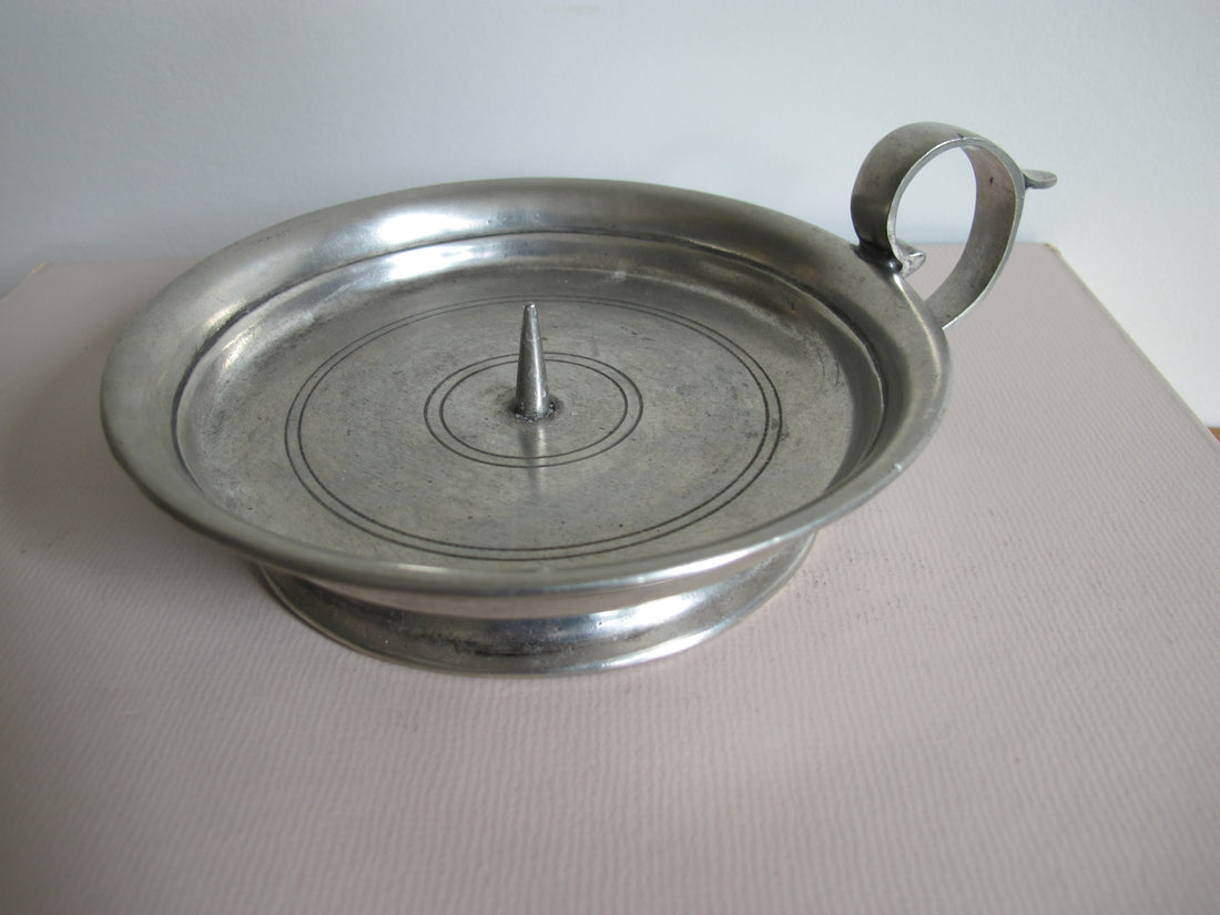 Pewter Arte Italica Marinoni Candle Holder Vintage Large