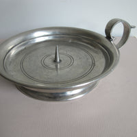 Pewter Arte Italica Marinoni Candle Holder Vintage Large
