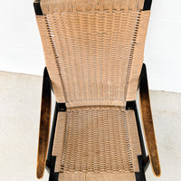 AFM Japan Midcentury Woven Rope Rocking Chair