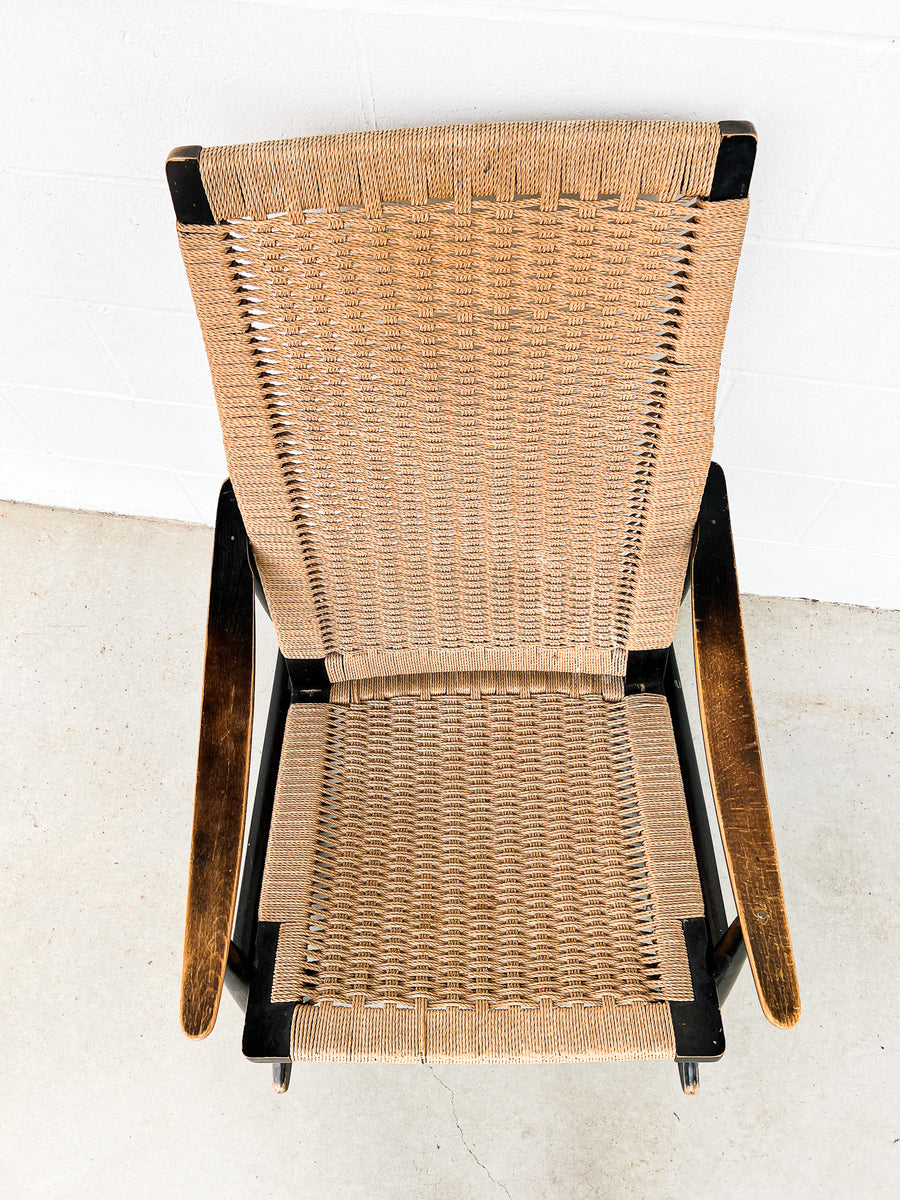 AFM Japan Midcentury Woven Rope Rocking Chair – Portland Revibe