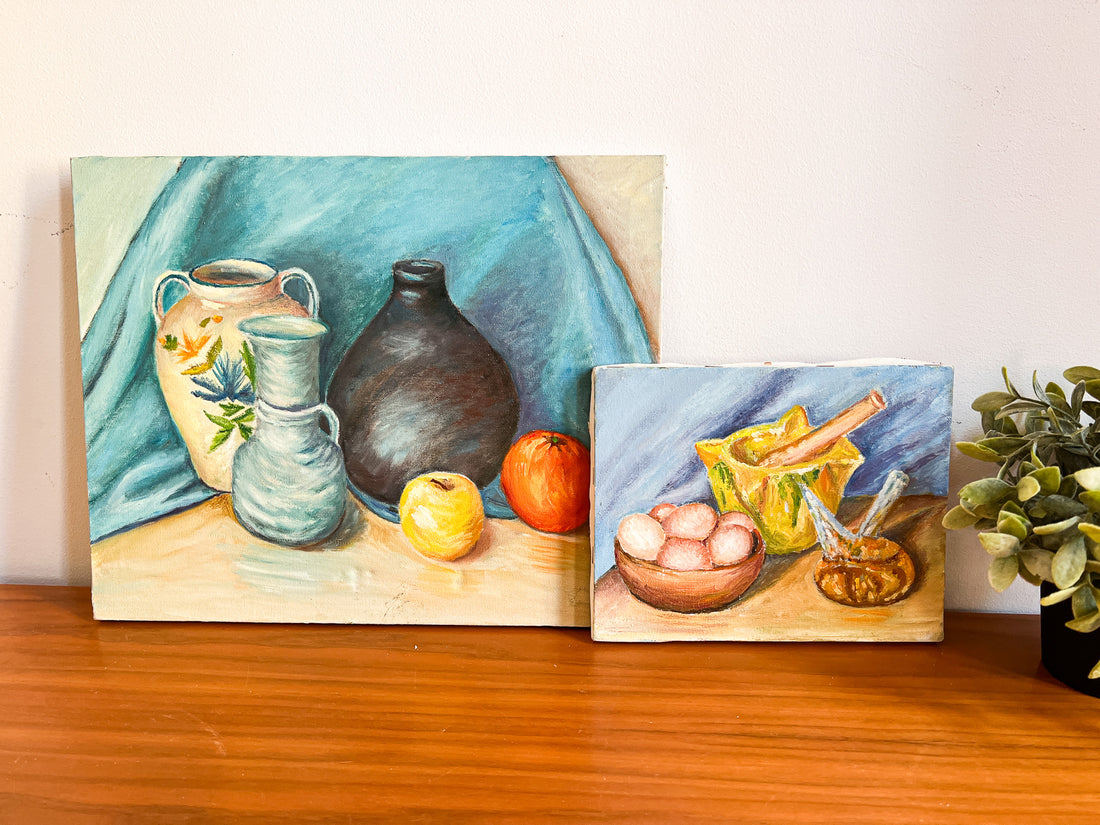 Vintage Still Life Canvas Paintings (Sold Individually)