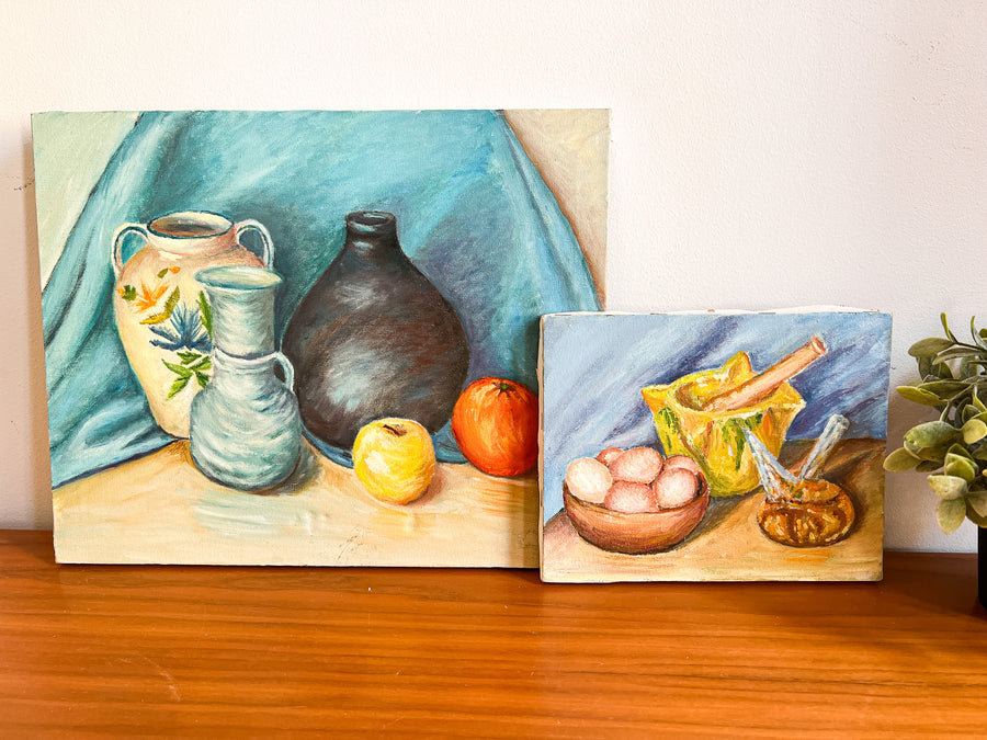 Vintage Still Life Canvas Paintings (Sold Individually)