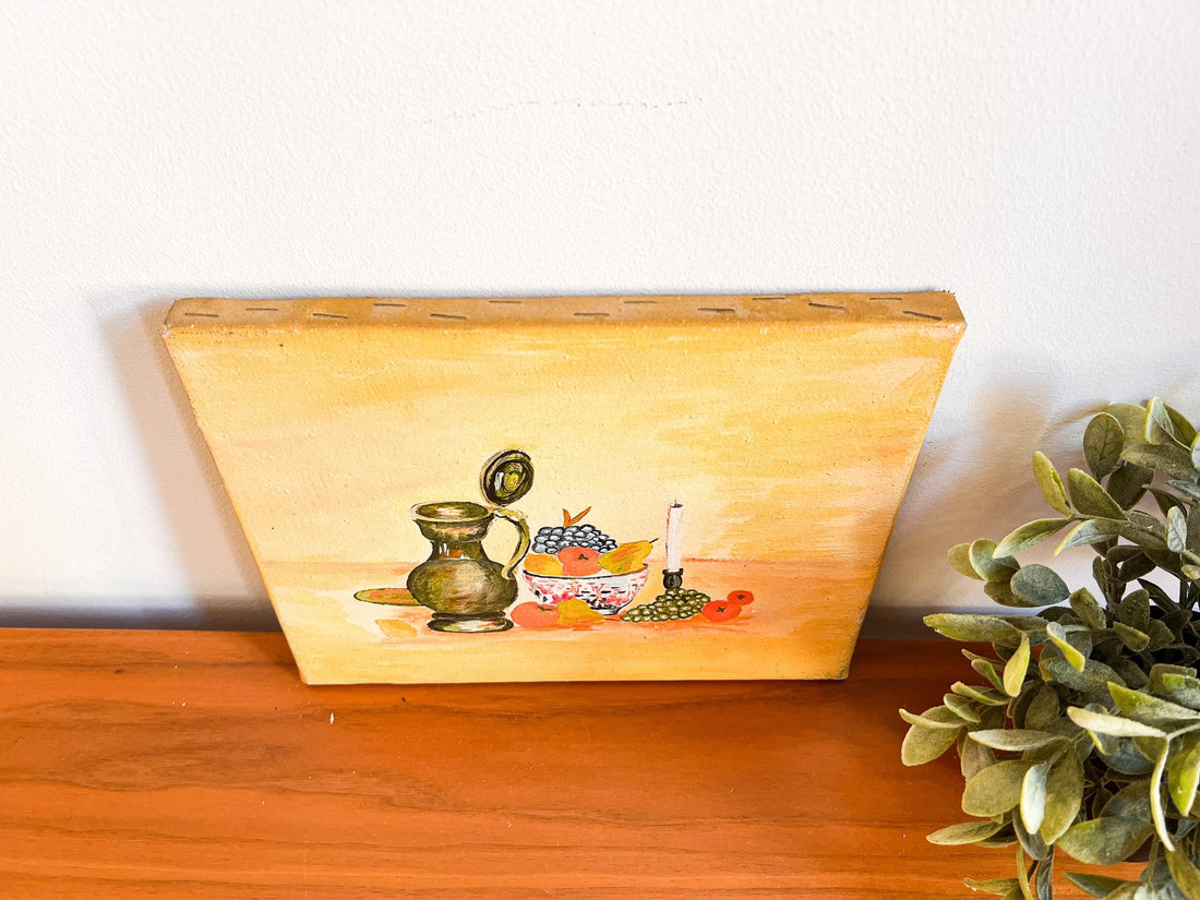 Vintage Still Life Canvas Painting