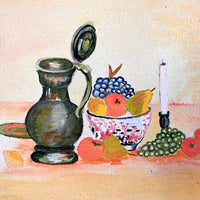 Vintage Still Life Canvas Painting