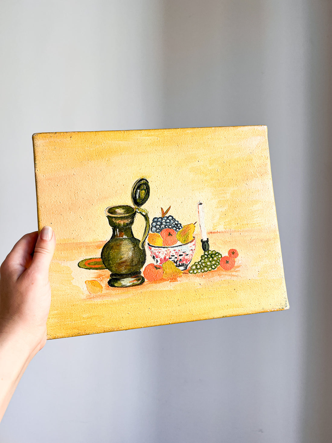 Vintage Still Life Canvas Painting