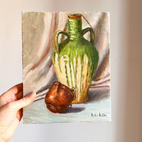 Vintage Aculeth Still Life Canvas Paintings (Sold Individually)