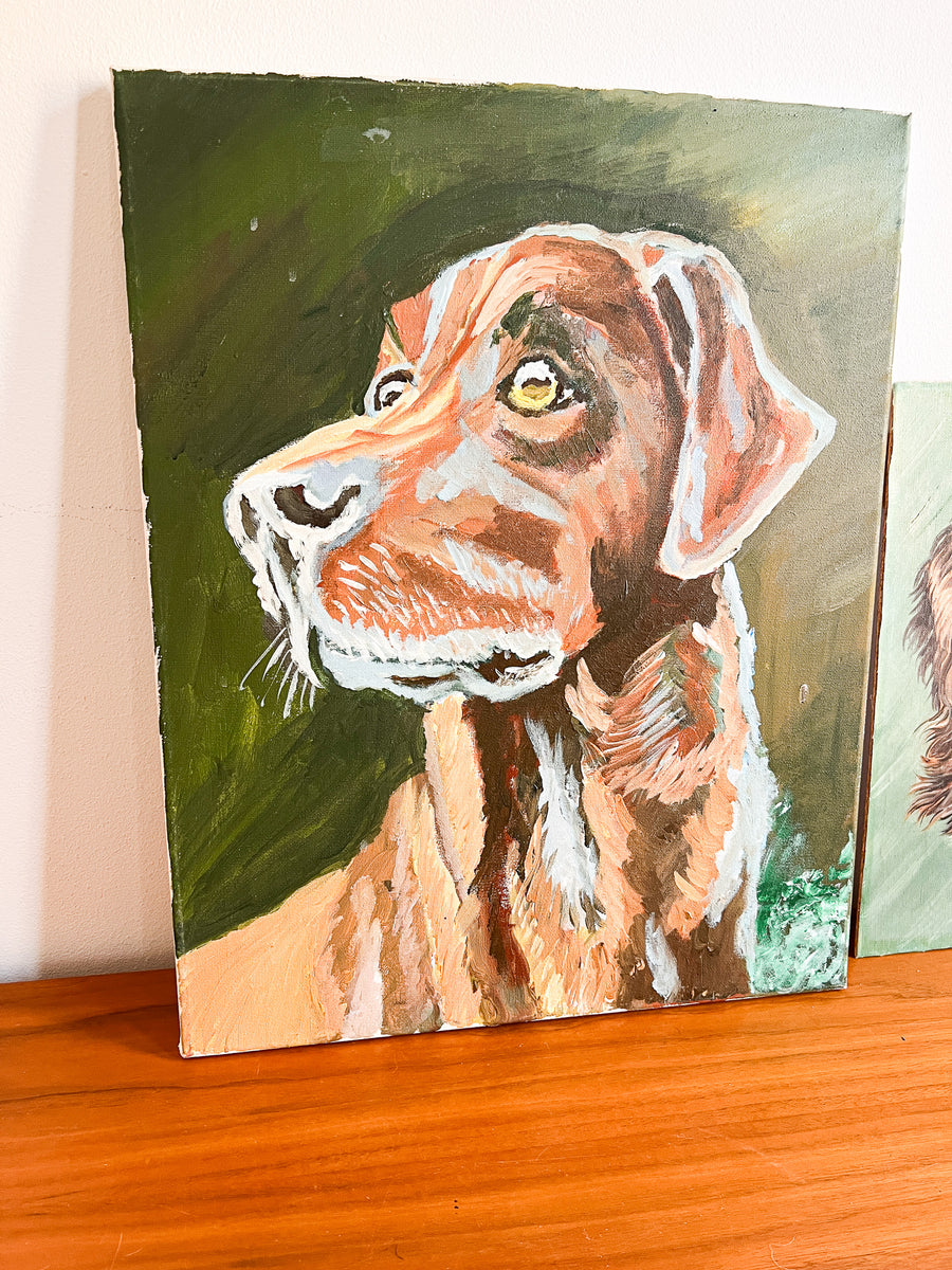 Dog Pet Portraits Antique Original Painting Art (Sold Individually)