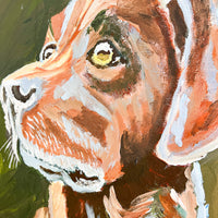 Dog Pet Portraits Antique Original Painting Art (Sold Individually)