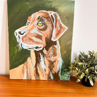 Dog Pet Portraits Antique Original Painting Art (Sold Individually)