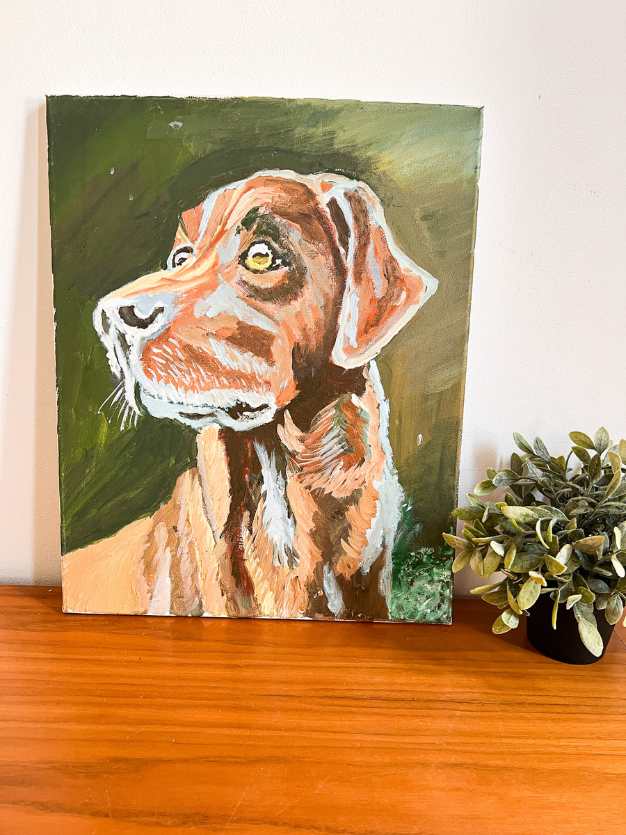 Dog Pet Portraits Antique Original Painting Art (Sold Individually)