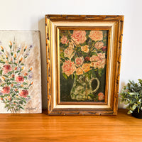 Vintage Floral Boquet Still Life Canvas Paintings