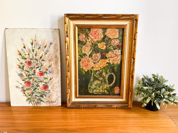 Vintage Floral Boquet Still Life Canvas Paintings