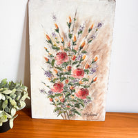 Vintage Floral Boquet Still Life Canvas Paintings (Sold Individually)