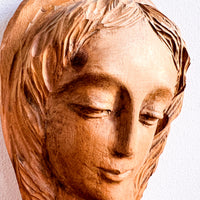Carved Wood Mary Art