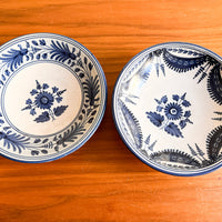 Teresa Parzobispo 1992 Blue and White Ceramic Bowls