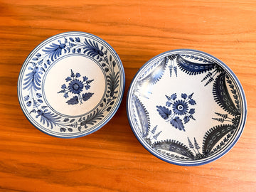 Teresa Parzobispo 1992 Blue and White Ceramic Bowls