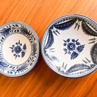 Teresa Parzobispo 1992 Blue and White Ceramic Bowls