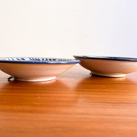 Teresa Parzobispo 1992 Blue and White Ceramic Bowls (Sold Separately)