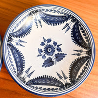 Teresa Parzobispo 1992 Blue and White Ceramic BowlsTeresa Parzobispo 1992 Blue and White Ceramic Bowls