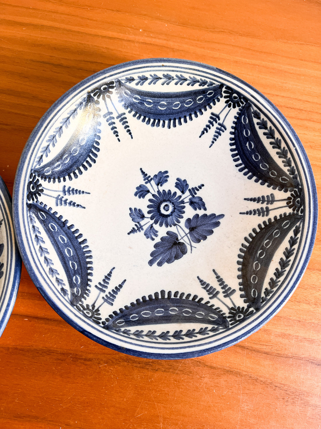 Teresa Parzobispo 1992 Blue and White Ceramic Bowls