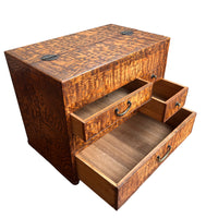 Marbled Wood Antique Sewing Box