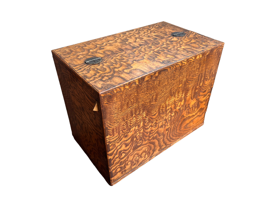 Marbled Wood Antique Sewing Box