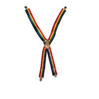 Rainbow Leathercraft Suspenders With Leather and Metal Hardware