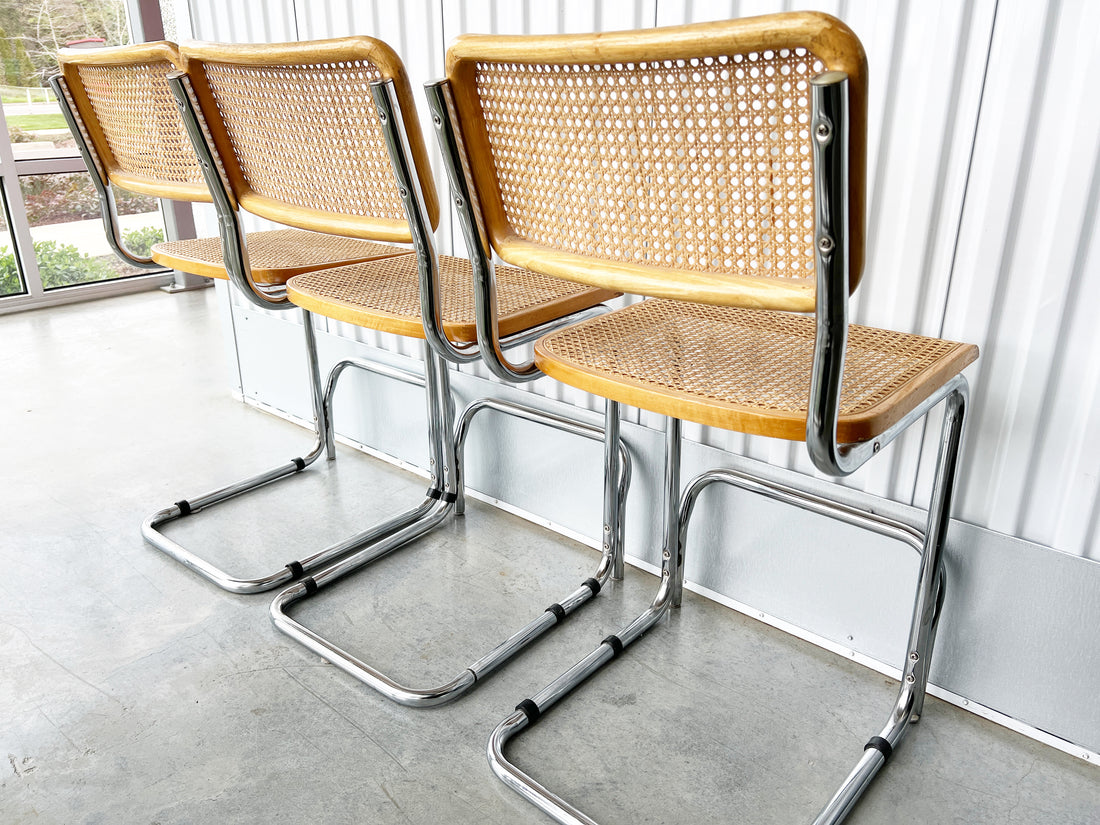 Marcel Breuer Barstool Chair Set of Three