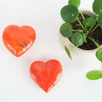 Red Stone Heart Paper Weight or Heart Box Made in Italy (Sold Separately)