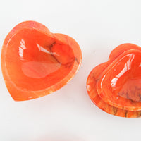 Red Stone Heart Paper Weight or Heart Box Made in Italy (Sold Separately)