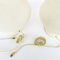 Set of Two Ceramic Midcentury Chilo Neutral Table Lamps